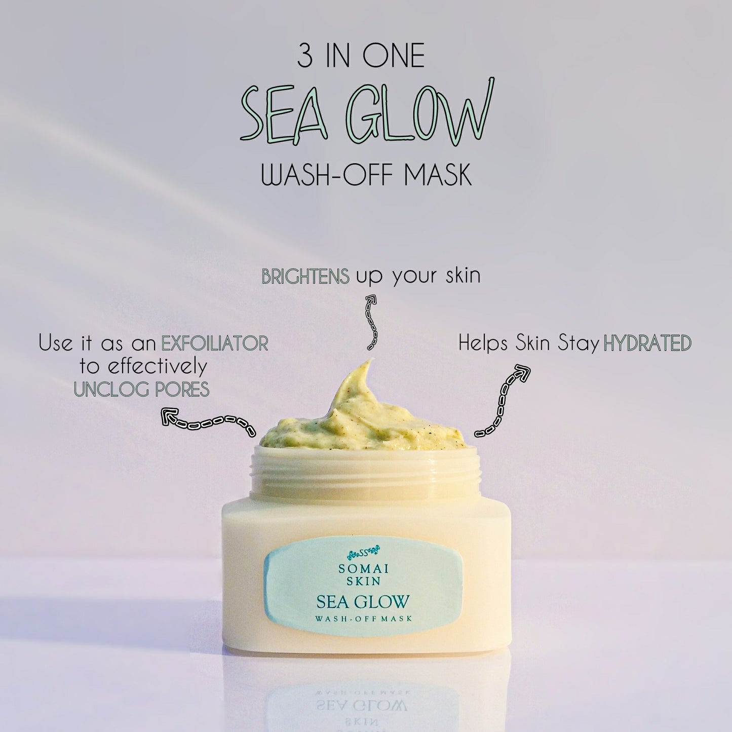 SEAGLOW 3in1 Brightening mask